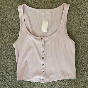 Aeropostale button down tank top